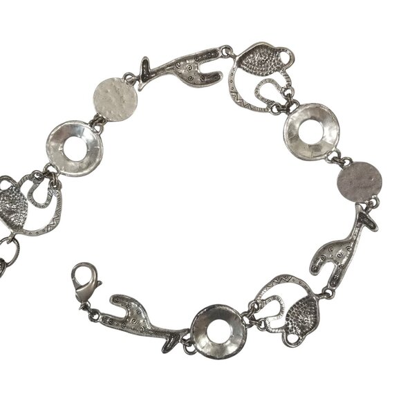 Chico's Animal Chain Belt w/ Giraffes and Elephants - Picture 7 of 9